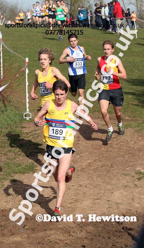 Mens under-20s Inter Counties Cross Country,  Cofton Park, Birmingham. Photo: David T. Hewitson/Sports for All Pics